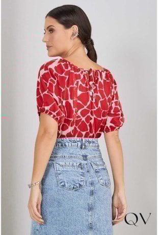 BLUSA ESTAMPADO VERMELHO - TITANIUM JEANS