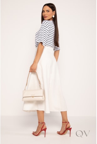 BLUSA ESTILO NAVY AMPLA EM VISCOLYCRA LISTRADA - LEKAZIS