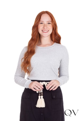 BLUSA MALHA BORDADO CINZA - HAPUK