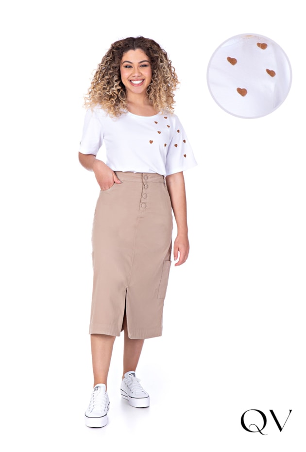 BLUSA MALHA BORDADO CORAÇÕES BRANCO - HAPUK BLUSA MALHA BORDADO CORAÇÕES BRANCO - HAPUK