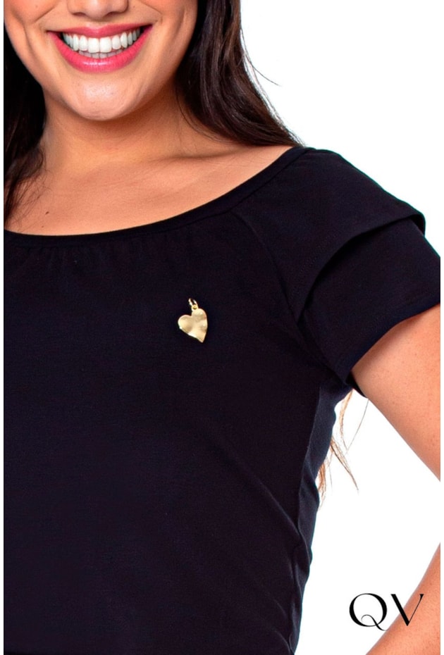 BLUSA MALHA COM MANGA BABADO PRETO - HAPUK BLUSA MALHA COM MANGA BABADO PRETO - HAPUK