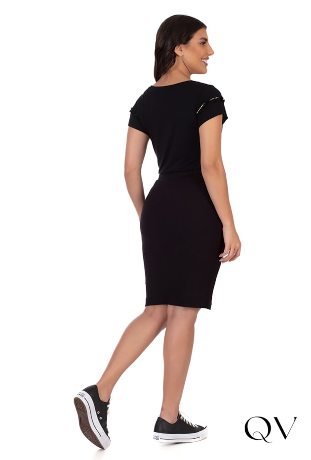 BLUSA MALHA COM STRASS PRETO - HAPUK BLUSA MALHA COM STRASS PRETO - HAPUK