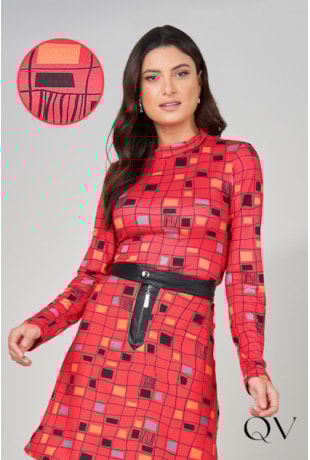 Produto BLUSA MALHA ESTAMPADO VERMELHO - TITANIUM JEANS