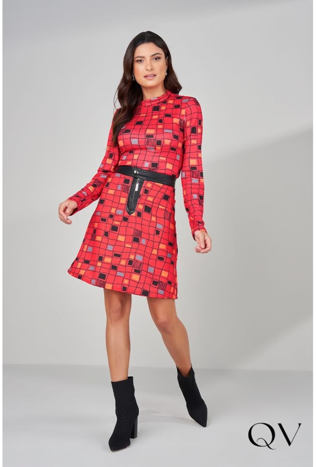 BLUSA MALHA ESTAMPADO VERMELHO - TITANIUM JEANS BLUSA MALHA ESTAMPADO VERMELHO - TITANIUM JEANS