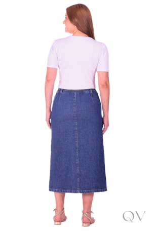 BLUSA MANGA CURTA EM MALHA CANELADA BRANCO - HAPUK