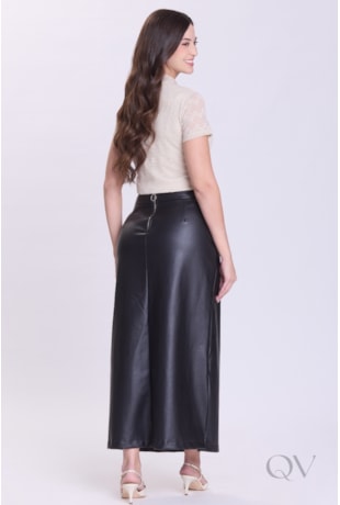 BLUSA MANGA CURTA EM RENDA BEGE - HAPUK