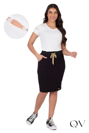 BLUSA PÉROLAS NA MANGA OFF - HAPUK