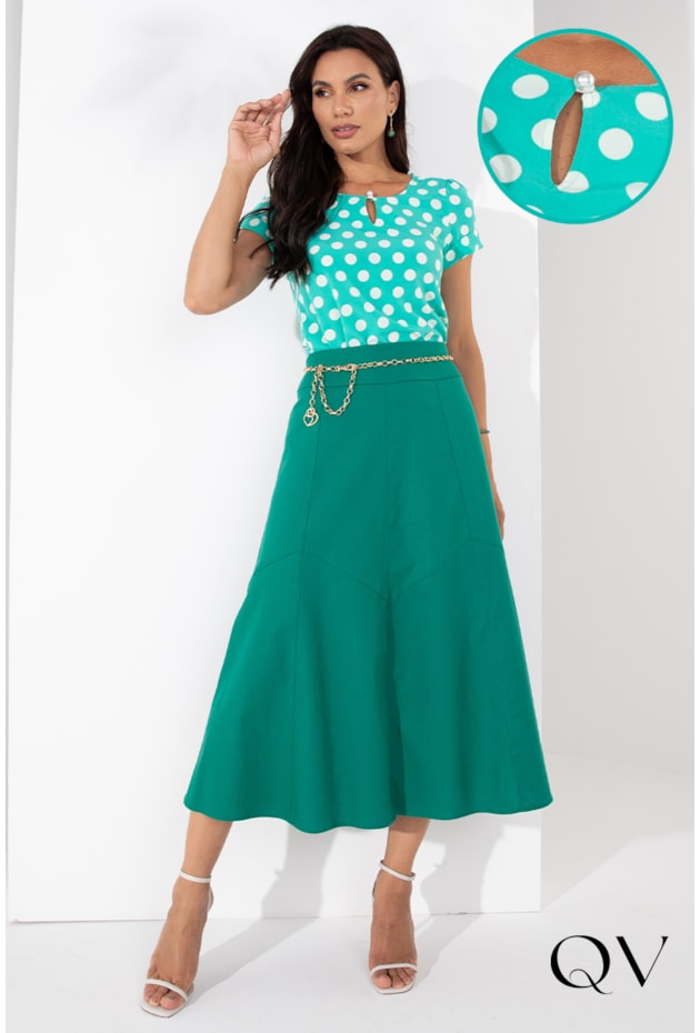 BLUSA POÁ VERDE TIFFANY - LEKAZIS BLUSA POÁ VERDE TIFFANY - LEKAZIS