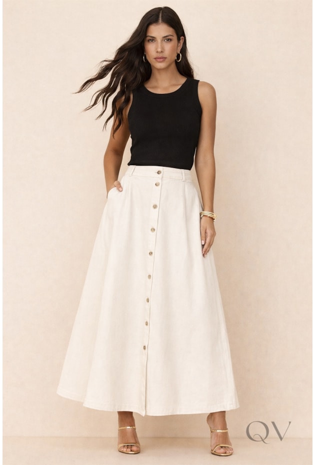 BLUSA REGATA CANELADA EM VISCOSE PRETO - ARTSY