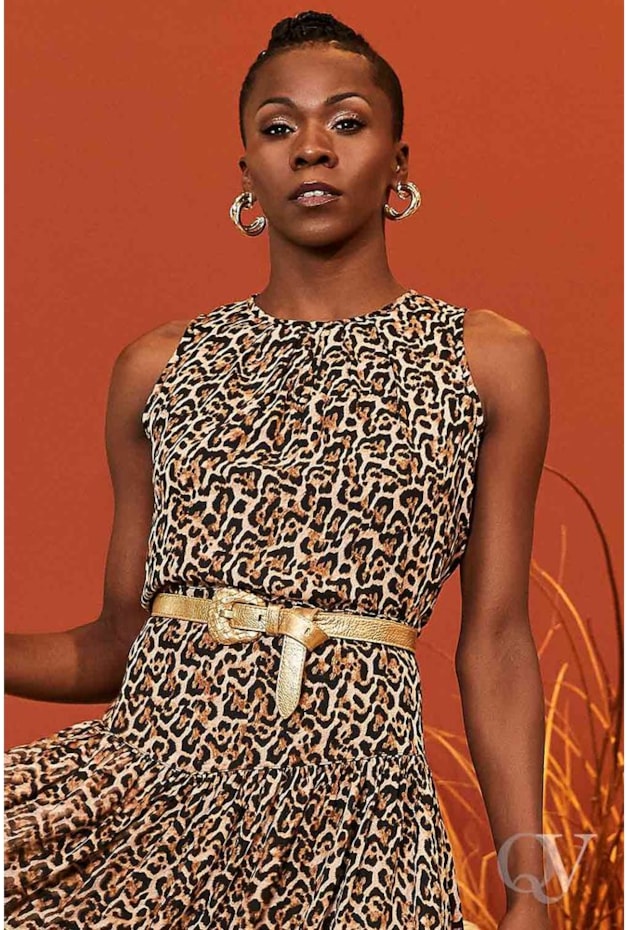 BLUSA REGATA CREPE ANIMAL PRINT - LUZIA FAZZOLLI BLUSA REGATA CREPE ANIMAL PRINT - LUZIA FAZZOLLI