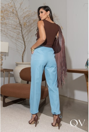 BLUSA REGATA EM MALHA CANELADA MARROM - LUZIA FAZZOLLI BLUSA REGATA EM MALHA CANELADA MARROM - LUZIA FAZZOLLI