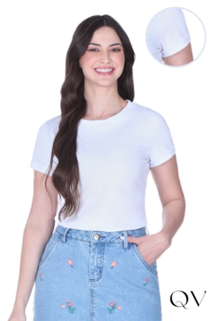 BLUSA RIBANA EM MOLETINHO BRANCO - HAPUK