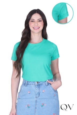 BLUSA RIBANA EM MOLETINHO VERDE - HAPUK