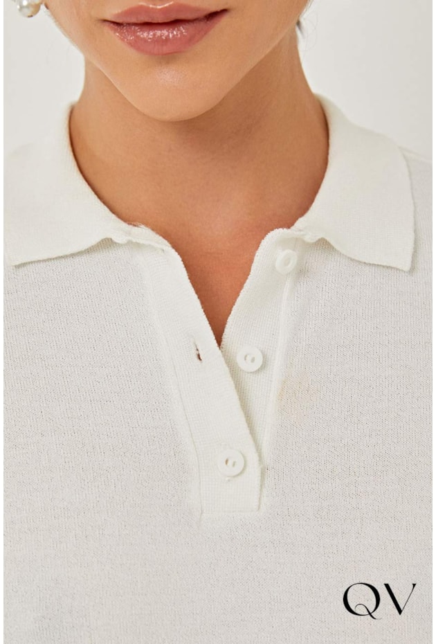 BLUSA SLIM EM TRICOT PREMIUM OFF - LINDA DE MORRER