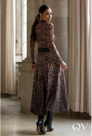 BLUSA SLIM EM TULE ANIMAL PRINT - LUZIA FAZZOLLI BLUSA SLIM EM TULE ANIMAL PRINT - LUZIA FAZZOLLI