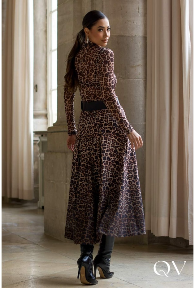 BLUSA SLIM EM TULE ANIMAL PRINT - LUZIA FAZZOLLI BLUSA SLIM EM TULE ANIMAL PRINT - LUZIA FAZZOLLI