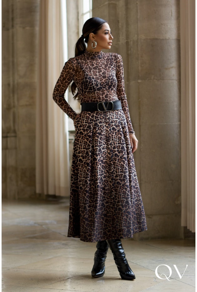 BLUSA SLIM EM TULE ANIMAL PRINT - LUZIA FAZZOLLI BLUSA SLIM EM TULE ANIMAL PRINT - LUZIA FAZZOLLI