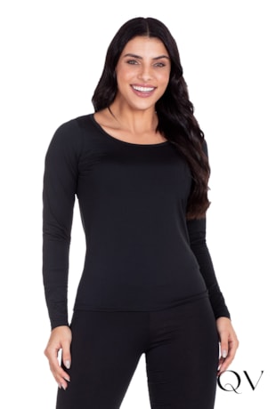 BLUSA TÉRMICA PRETO - HAPUK