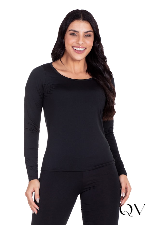 BLUSA TÉRMICA PRETO - HAPUK