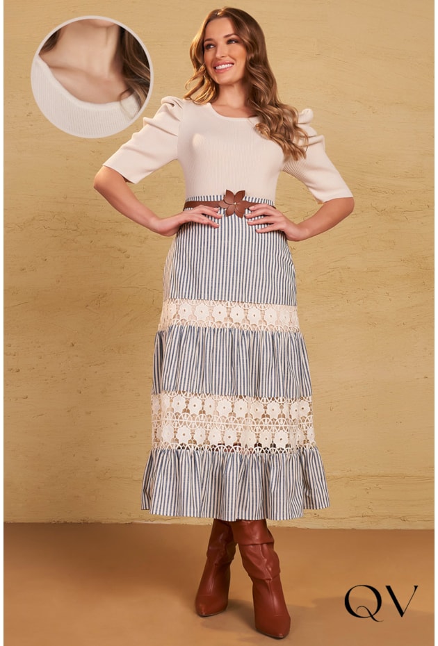 BLUSA TRICÔ MANGAS PRINCESA OFF - FASCÍNIUS BLUSA TRICÔ MANGAS PRINCESA OFF - FASCÍNIUS