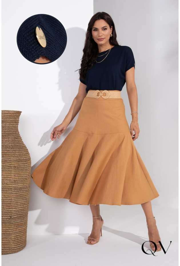 BLUSA TRICOT AZUL MARINHO - LEKAZIS BLUSA TRICOT AZUL MARINHO - LEKAZIS