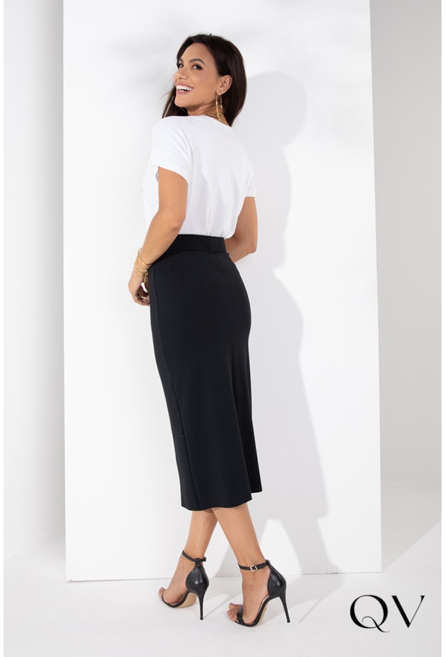 BLUSA TRICOT BASIC BRANCO - LEKAZIS BLUSA TRICOT BASIC BRANCO - LEKAZIS