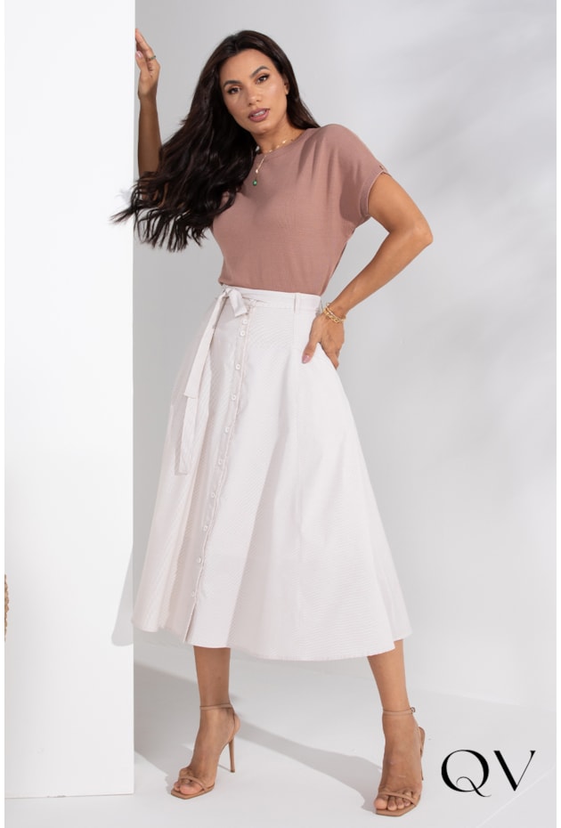 BLUSA TRICOT BASIC NUDE - LEKAZIS BLUSA TRICOT BASIC NUDE - LEKAZIS