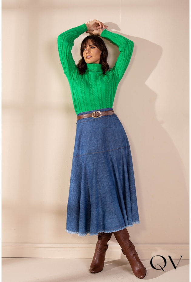 BLUSA TRICOT VERDE BANDEIRA - LEKAZIS BLUSA TRICOT VERDE BANDEIRA - LEKAZIS