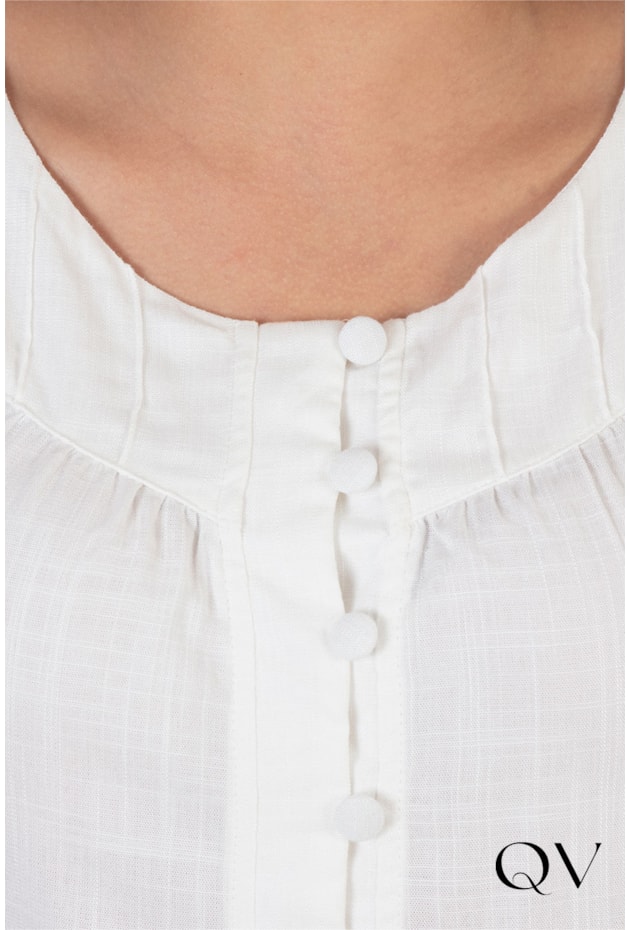 BLUSA VISCOLINHO COM PREGAS OFF - HAPUK BLUSA VISCOLINHO COM PREGAS OFF - HAPUK