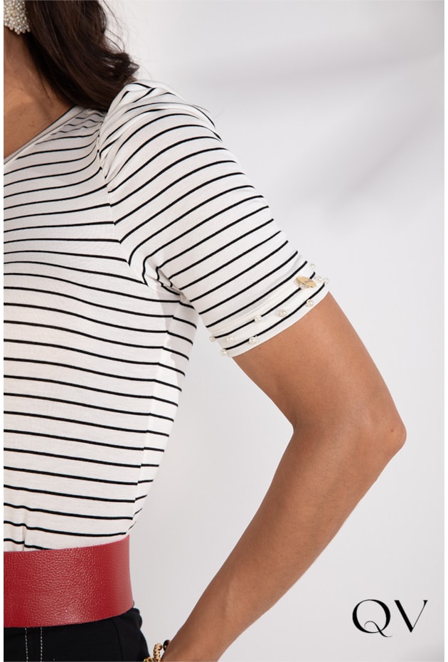 BLUSA VISCOLYCRA LISTRADO - LEKAZIS BLUSA VISCOLYCRA LISTRADO - LEKAZIS