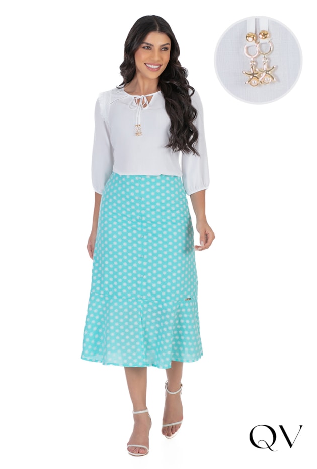 BLUSA VISCOSE DETALHE LASTEX BRANCO - HAPUK BLUSA VISCOSE DETALHE LASTEX BRANCO - HAPUK