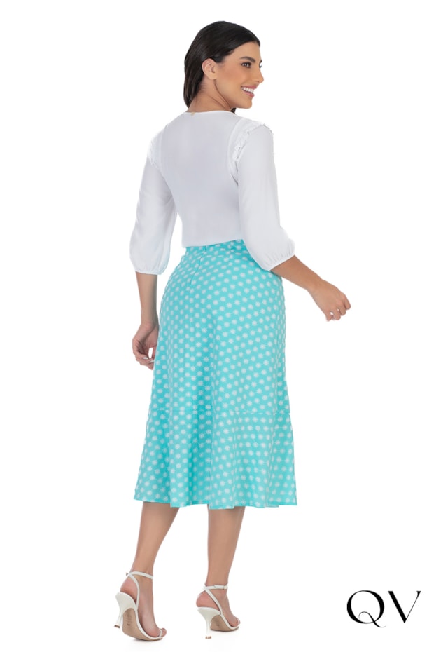 BLUSA VISCOSE DETALHE LASTEX BRANCO - HAPUK BLUSA VISCOSE DETALHE LASTEX BRANCO - HAPUK