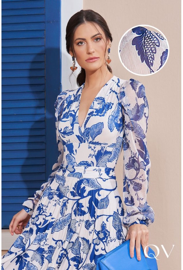 BODY ESTAMPA EXCLUSIVA FLORAL AZUL - TITANIUM JEANS BODY ESTAMPA EXCLUSIVA FLORAL AZUL - TITANIUM JEANS