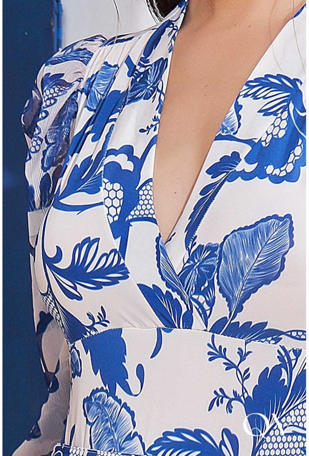 BODY ESTAMPA EXCLUSIVA FLORAL AZUL - TITANIUM JEANS BODY ESTAMPA EXCLUSIVA FLORAL AZUL - TITANIUM JEANS