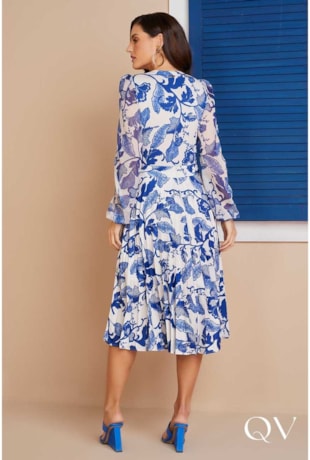 BODY ESTAMPA EXCLUSIVA FLORAL AZUL - TITANIUM JEANS