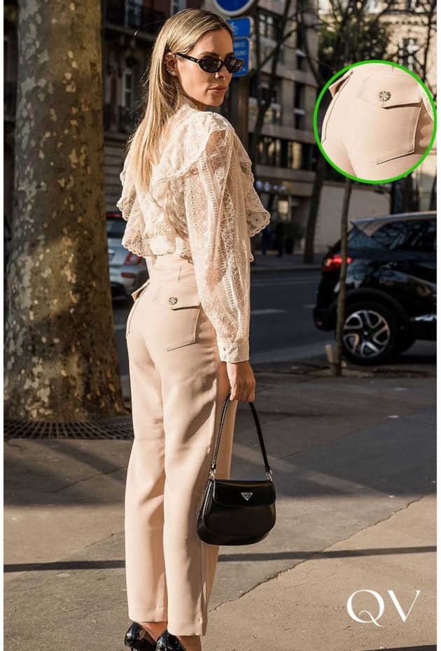 CALÇA ALFAIATARIA COM BOLSOS UTILITÁRIOS BEGE - LUZIA FAZZOLLI CALÇA ALFAIATARIA COM BOLSOS UTILITÁRIOS BEGE - LUZIA FAZZOLLI