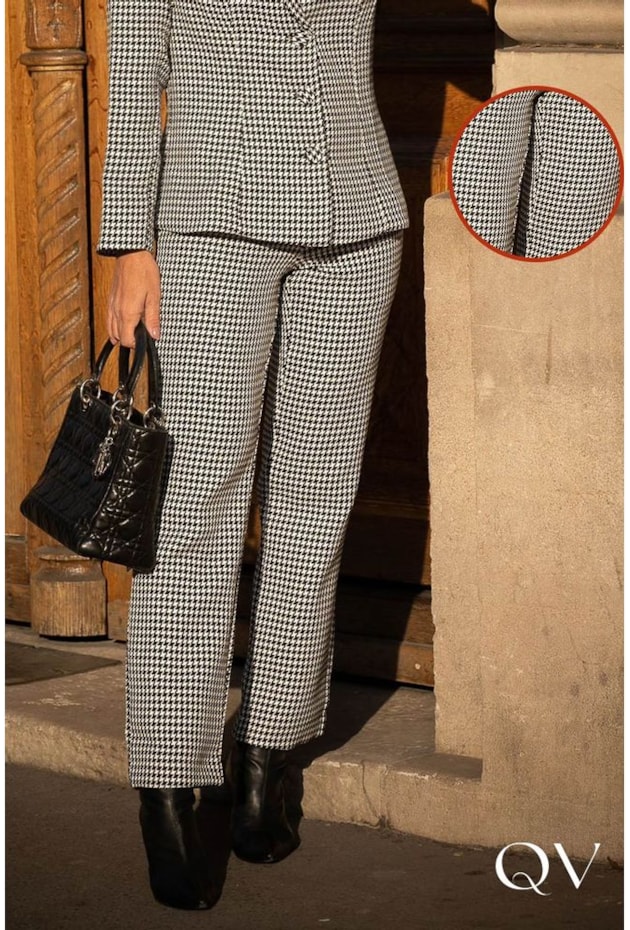 CALÇA ALFAIATARIA PIED DE POULE P&B - LUZIA FAZZOLLI CALÇA ALFAIATARIA PIED DE POULE P&B - LUZIA FAZZOLLI