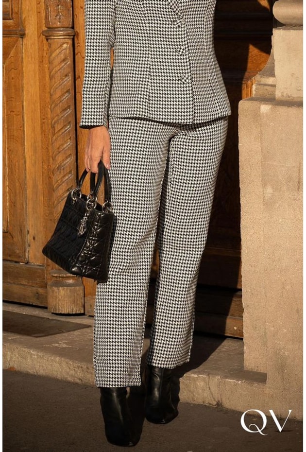 CALÇA ALFAIATARIA PIED DE POULE P&B - LUZIA FAZZOLLI CALÇA ALFAIATARIA PIED DE POULE P&B - LUZIA FAZZOLLI