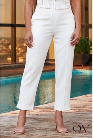 CALÇA ALFAIATARIA SLIM OFF - LUZIA FAZZOLLI