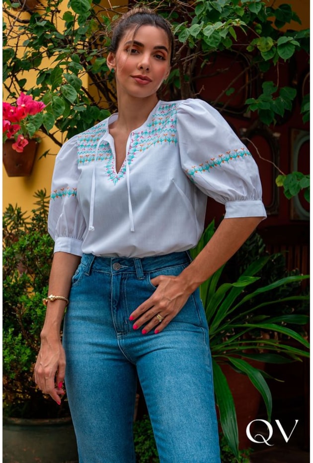 CALÇA JEANS COM PASSANTES - LUZIA FAZZOLLI CALÇA JEANS COM PASSANTES - LUZIA FAZZOLLI