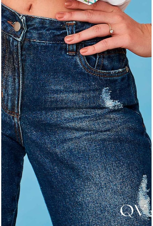 CALÇA JEANS FLARE LAVAGEM ESCURA - LUZIA FAZZOLLI CALÇA JEANS FLARE LAVAGEM ESCURA - LUZIA FAZZOLLI