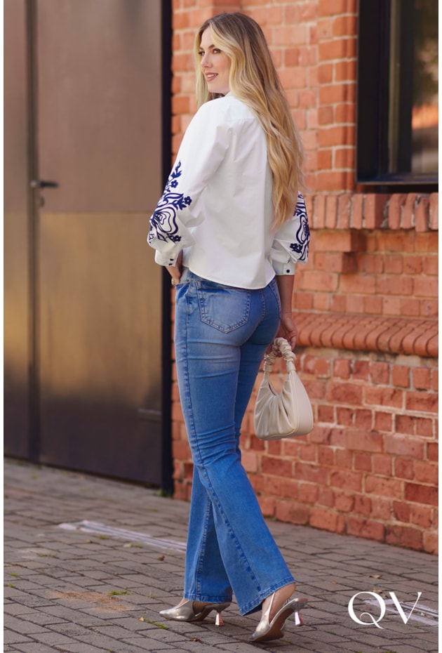 CALÇA JEANS FLARE - LUZIA FAZZOLLI