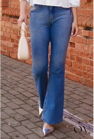 CALÇA JEANS FLARE - LUZIA FAZZOLLI CALÇA JEANS FLARE - LUZIA FAZZOLLI