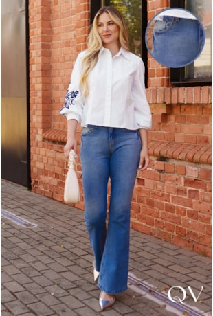 CALÇA JEANS FLARE - LUZIA FAZZOLLI CALÇA JEANS FLARE - LUZIA FAZZOLLI