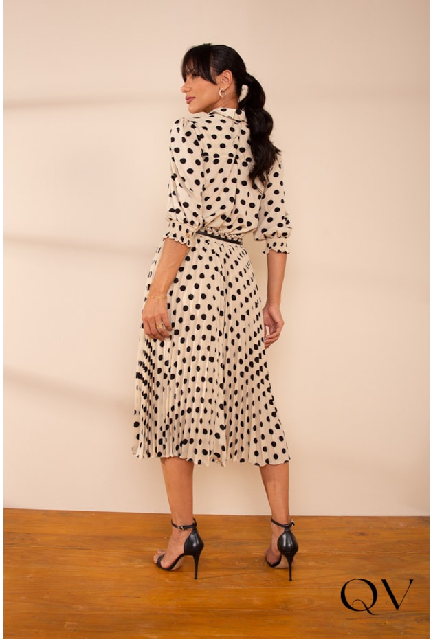 CAMISA ALONGADA DE POAS BEGE - LEKAZIS CAMISA ALONGADA DE POAS BEGE - LEKAZIS