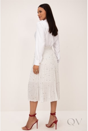 CAMISA ALONGADA EM FIBRA DE BAMBU BRANCO - LEKAZIS