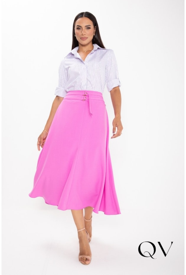 CAMISA ALONGADA EM TRICOLINE LILÁS - LEKAZIS CAMISA ALONGADA EM TRICOLINE LILÁS - LEKAZIS