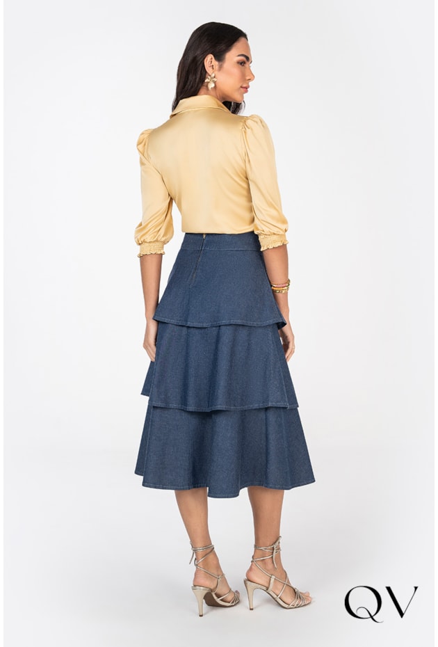 CAMISA AMARRAÇÃO REMOVÍVEL DOURADO - VIA TOLENTINO CAMISA AMARRAÇÃO REMOVÍVEL DOURADO - VIA TOLENTINO