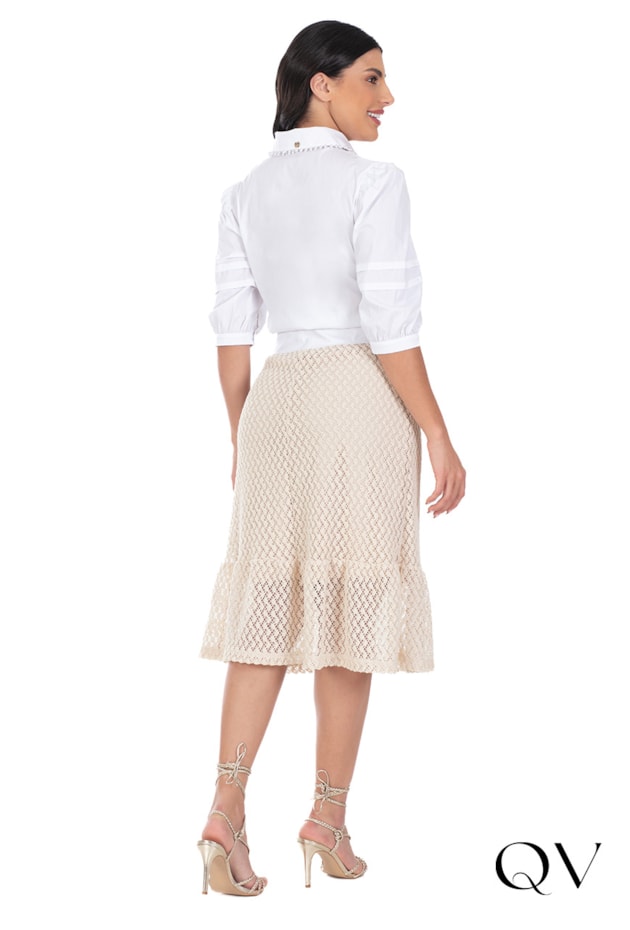 CAMISA BORDADO PÉROLAS BRANCO - HAPUK CAMISA BORDADO PÉROLAS BRANCO - HAPUK