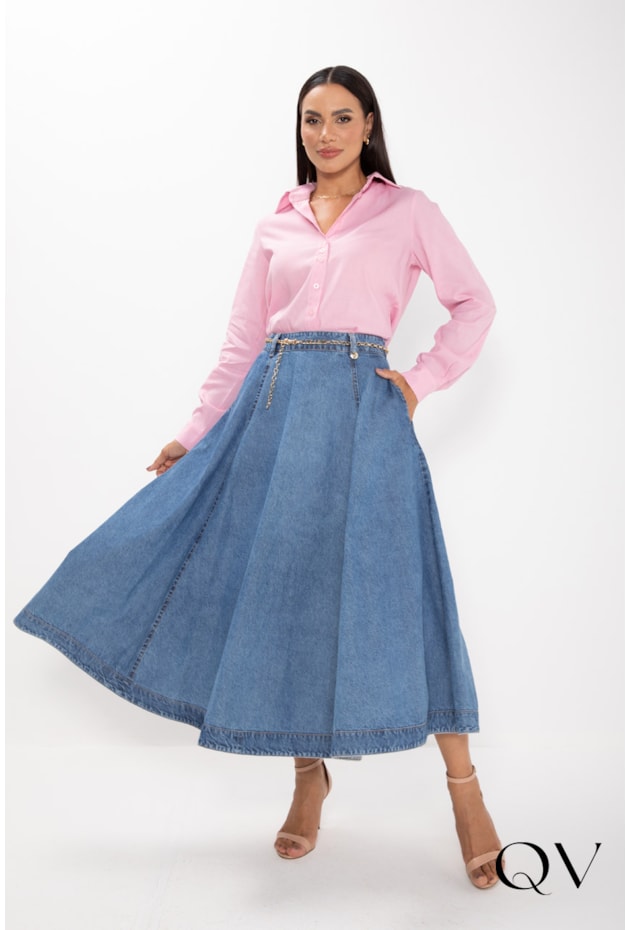 CAMISA CLÁSSICA EM VISCOLINHO ROSA BALLET - LEKAZIS CAMISA CLÁSSICA EM VISCOLINHO ROSA BALLET - LEKAZIS